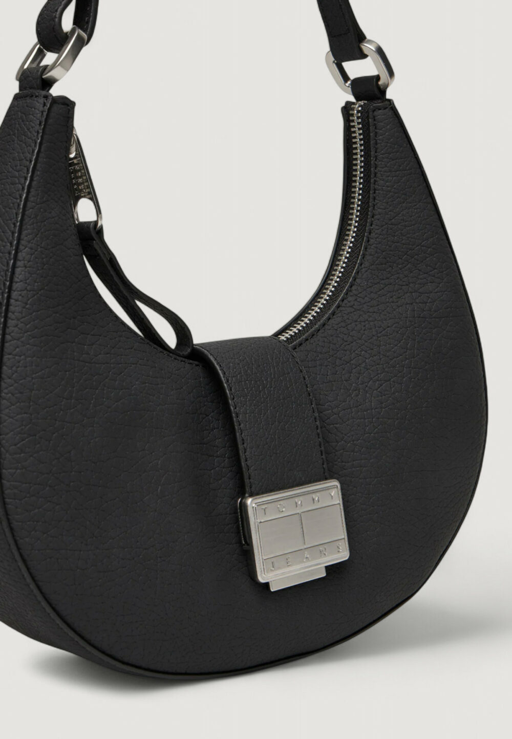 Borsa Tommy Hilfiger TJW CRUSH SHOULDER BAG Nero - Foto 2