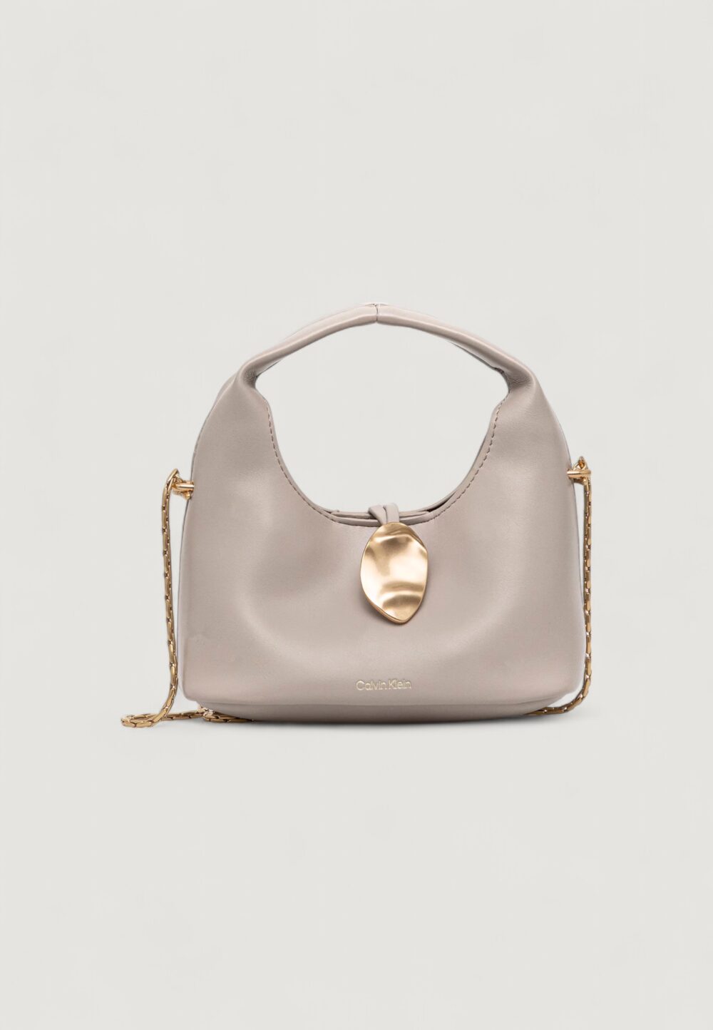 Borsa Calvin Klein STONE LOCK SLOUCHY CROSSBODY BAG Beige chiaro - Foto 1