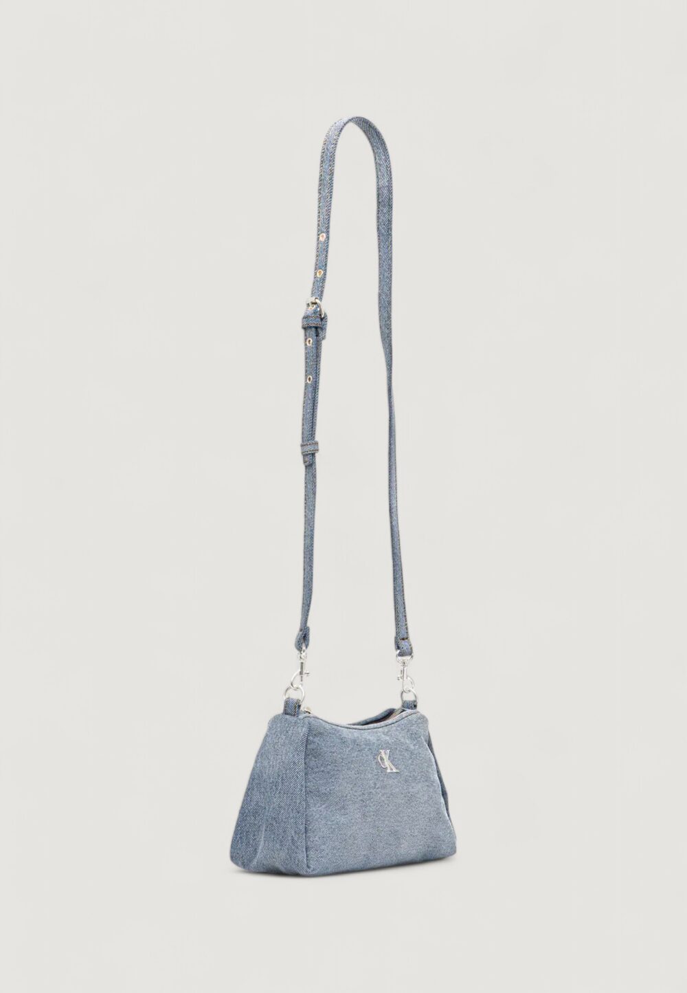 Borsa Calvin Klein DENIM LAYLA SHOULDER BAG SM Denim chiaro - Foto 2