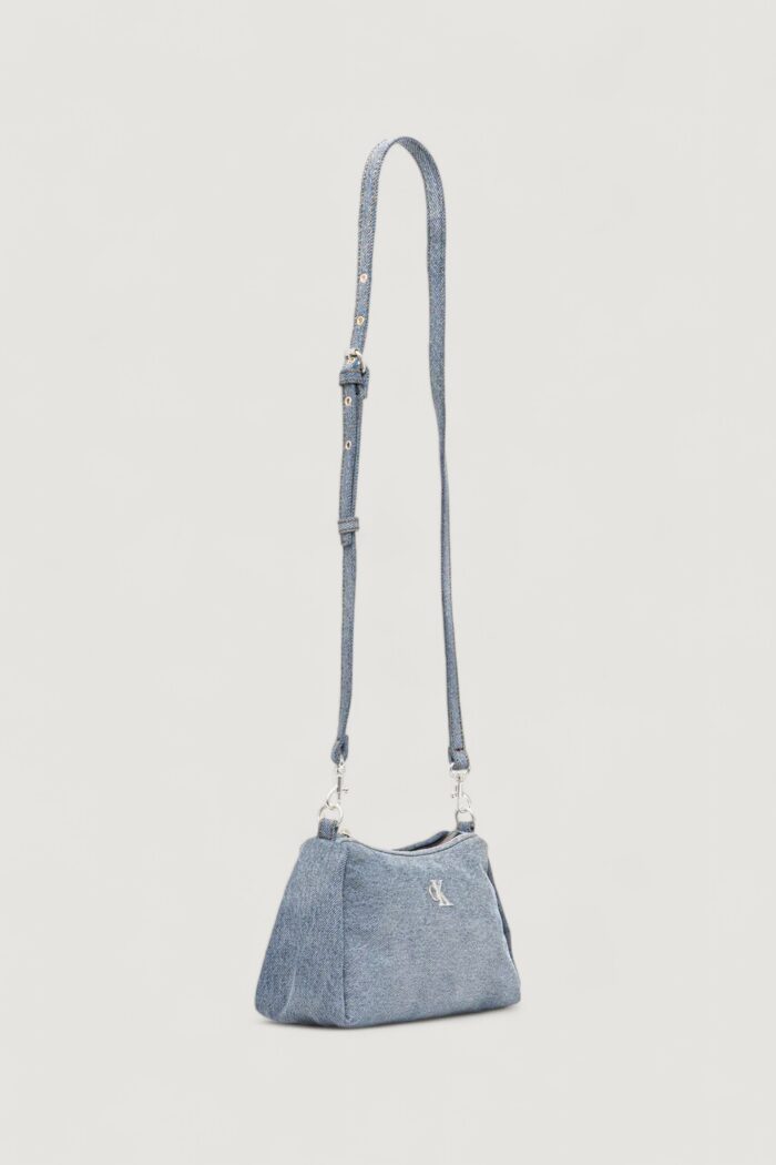 Borsa Calvin Klein DENIM LAYLA SHOULDER BAG SM Denim chiaro – LV04F3222G