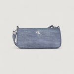 Borsa Calvin Klein DENIM SHOULDER POUCH W/STRAP Denim chiaro - Foto 1