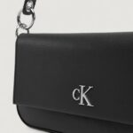 Borsa Calvin Klein MINIMAL MONOGRAM SHOULDER POUCH Nero - Foto 2