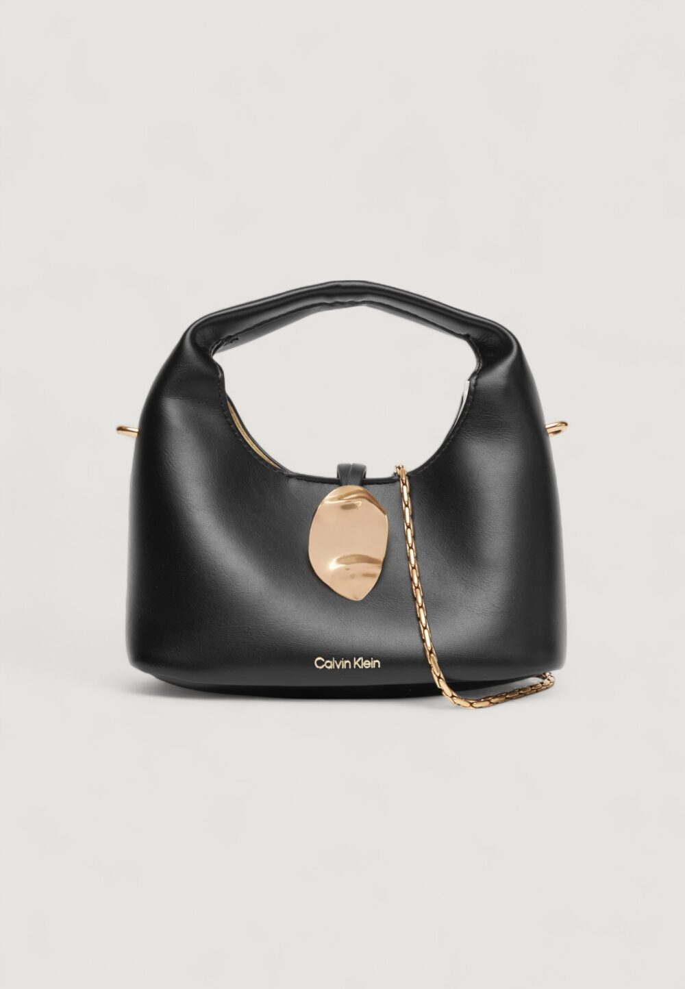 Borsa Calvin Klein STONE LOCK SLOUCHY CROSSBODY BAG Nero - Foto 1