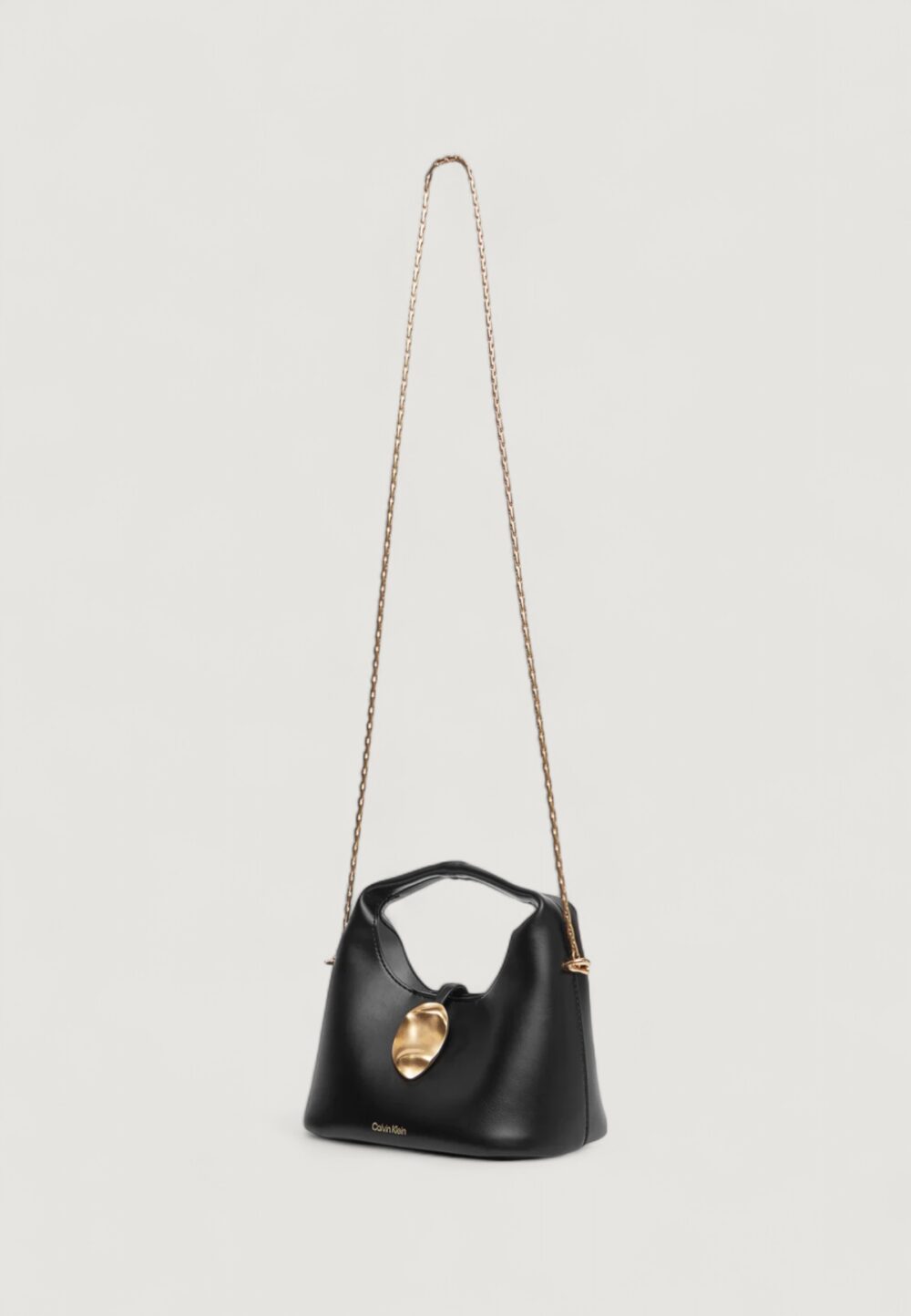 Borsa Calvin Klein STONE LOCK SLOUCHY CROSSBODY BAG Nero - Foto 3