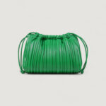 Borsa Calvin Klein DRAWSTRING PLISSE CROSSBODY Verde - Foto 4