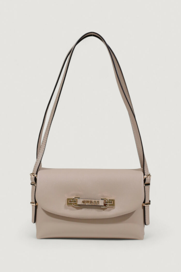 Borsa Guess LEFIA FLAP SHOULDER BAG Beige