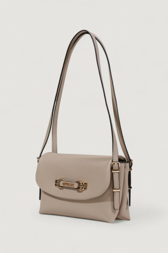 Borsa Guess LEFIA FLAP SHOULDER BAG Beige