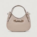 Borsa Guess LEFIA SMALL SATCHEL Beige - Foto 2