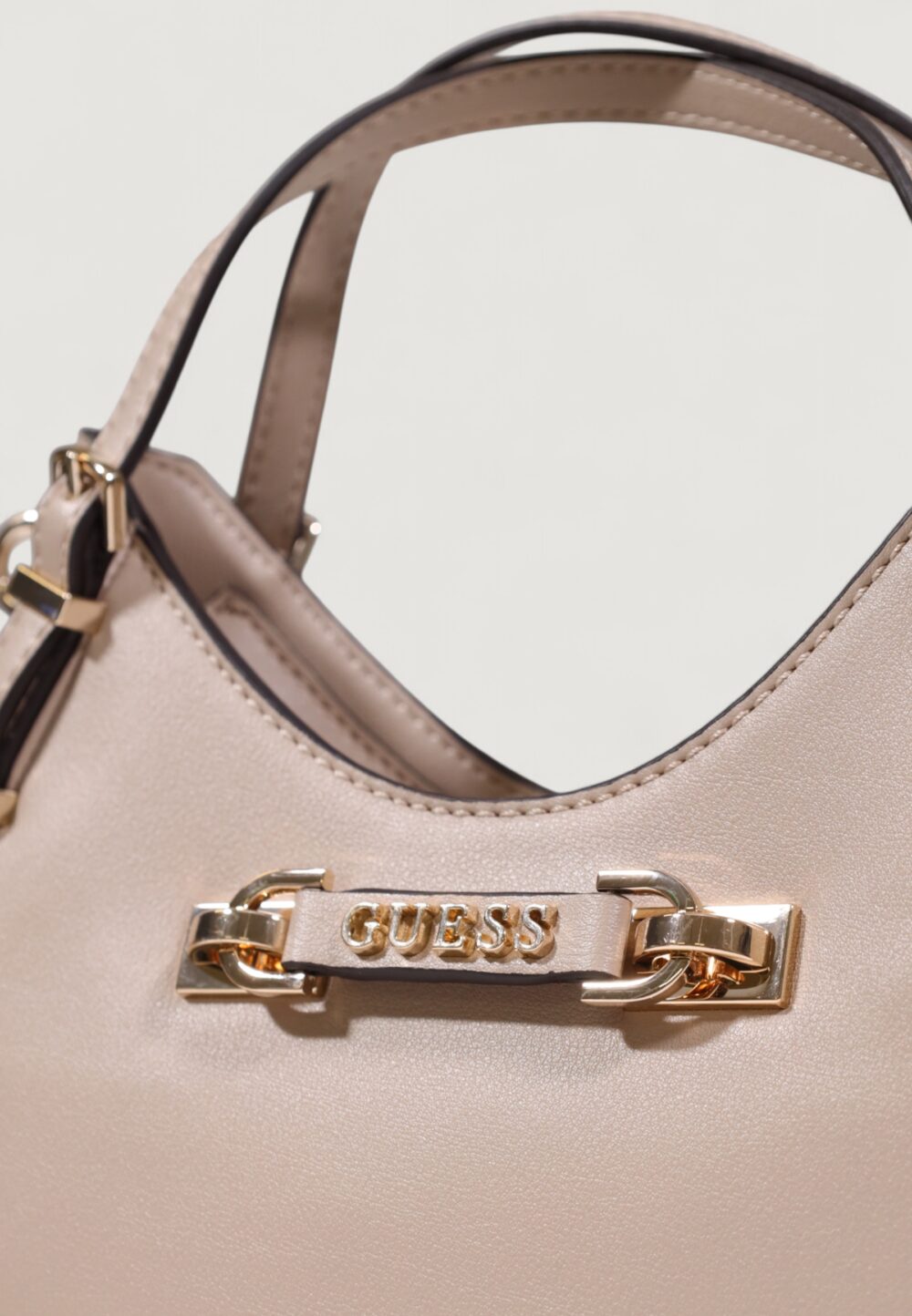 Borsa Guess LEFIA SMALL SATCHEL Beige - Foto 3