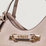 Borsa Guess LEFIA SMALL SATCHEL Beige - Foto 3