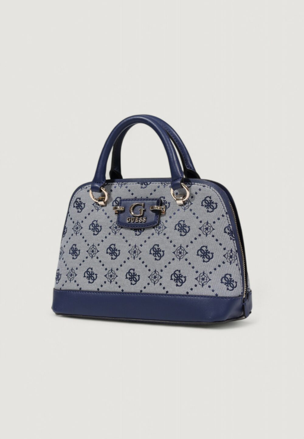 Borsa Guess NEDA DOME SATCHEL Blu - Foto 3