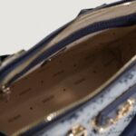 Borsa Guess NEDA DOME SATCHEL Blu - Foto 5
