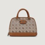 Borsa Guess NEDA DOME SATCHEL Latte - Foto 1