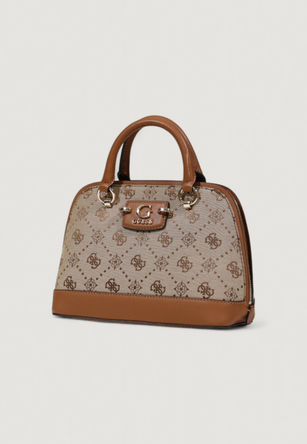 Borsa Guess NEDA DOME SATCHEL Latte - Foto 3