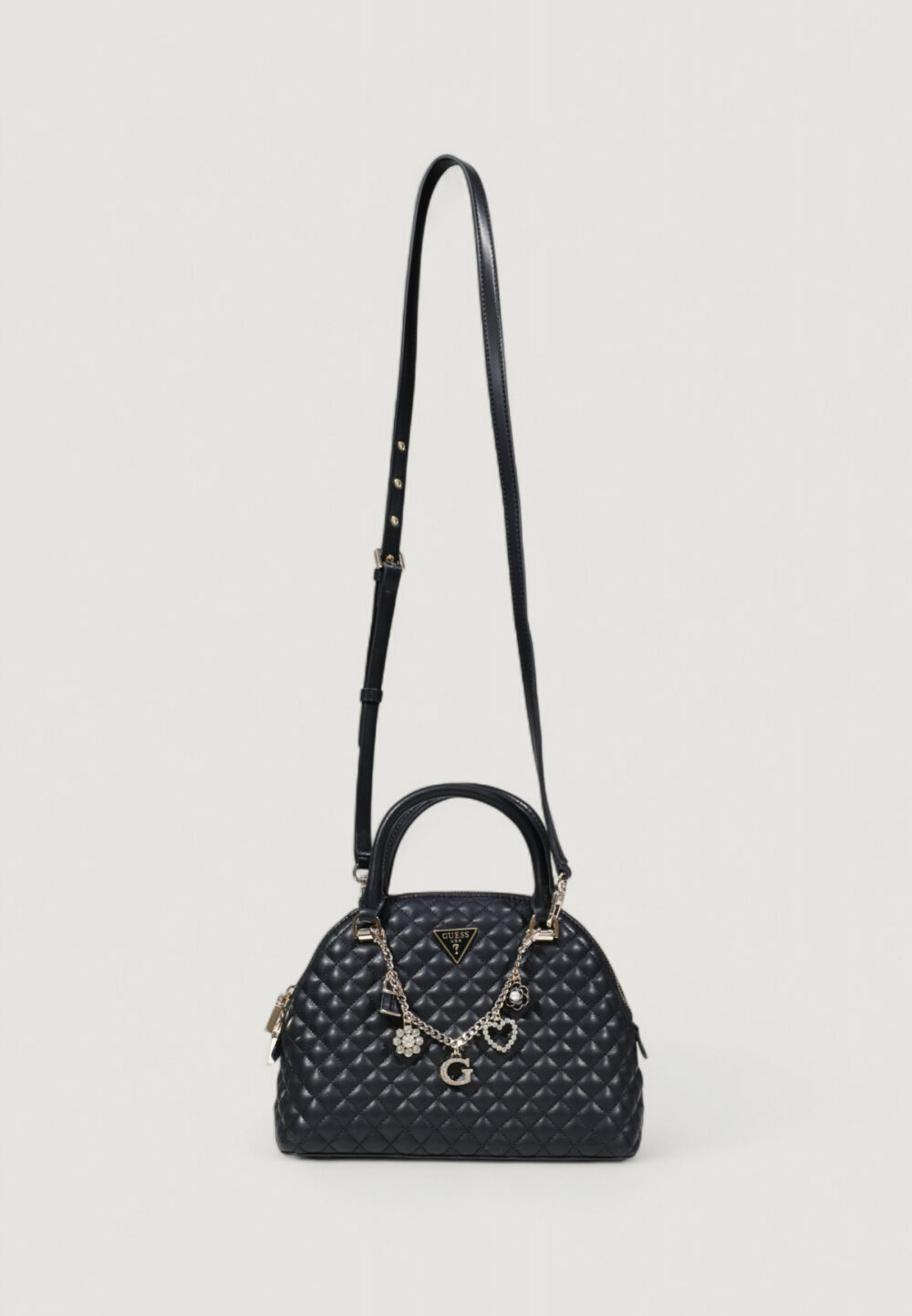 Borsa Guess EVERLEE DOME SATCHEL Nero - Foto 1