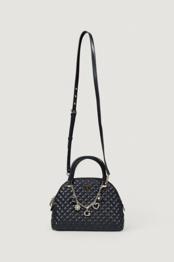 Borsa Guess EVERLEE DOME SATCHEL Nero