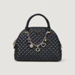 Borsa Guess EVERLEE DOME SATCHEL Nero - Foto 2
