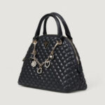 Borsa Guess EVERLEE DOME SATCHEL Nero - Foto 4