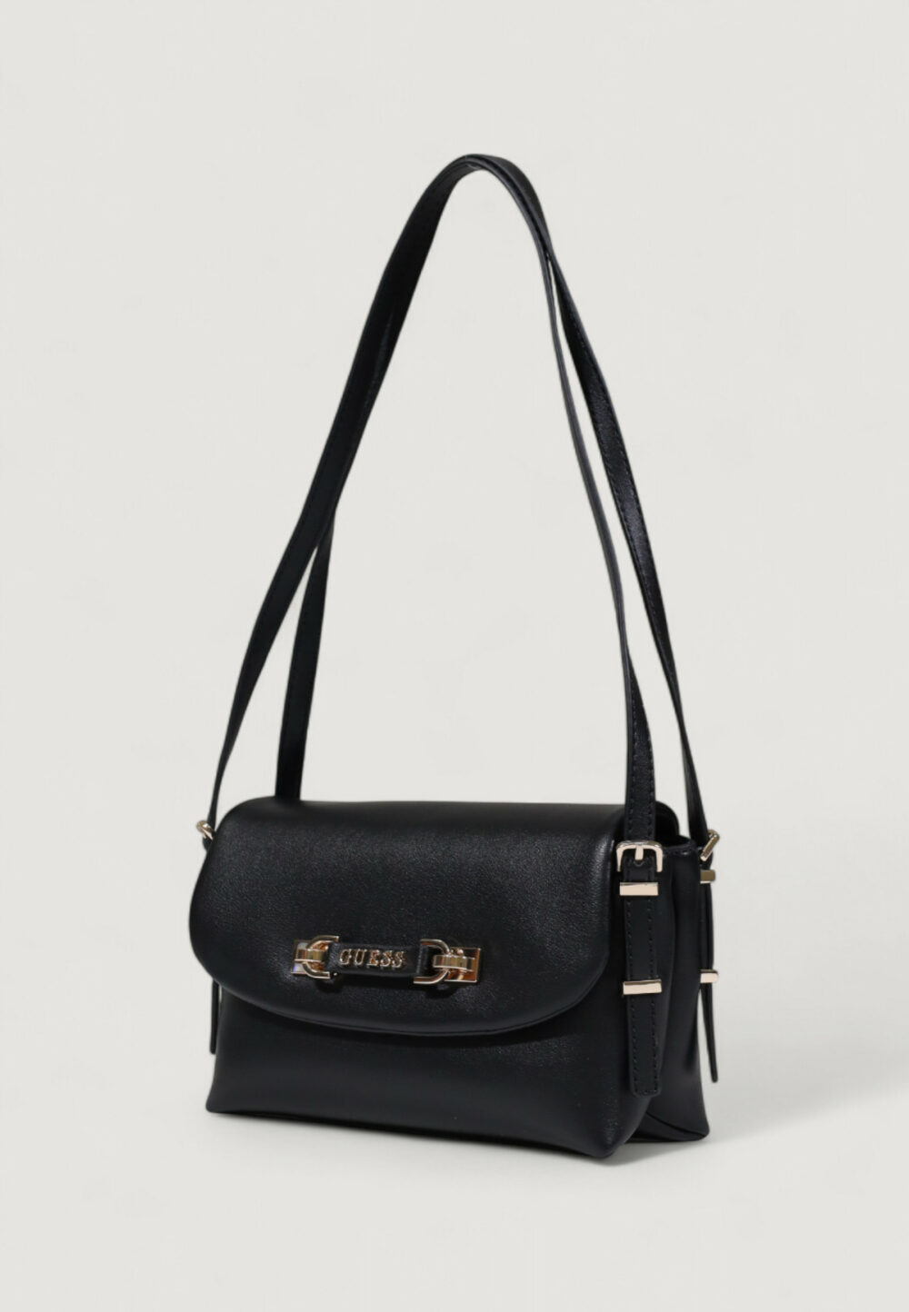 Borsa Guess LEFIA FLAP SHOULDER BAG Nero - Foto 3