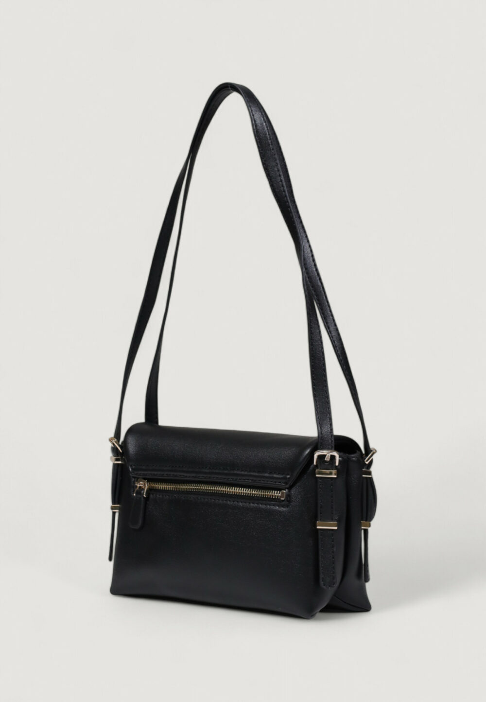 Borsa Guess LEFIA FLAP SHOULDER BAG Nero - Foto 5