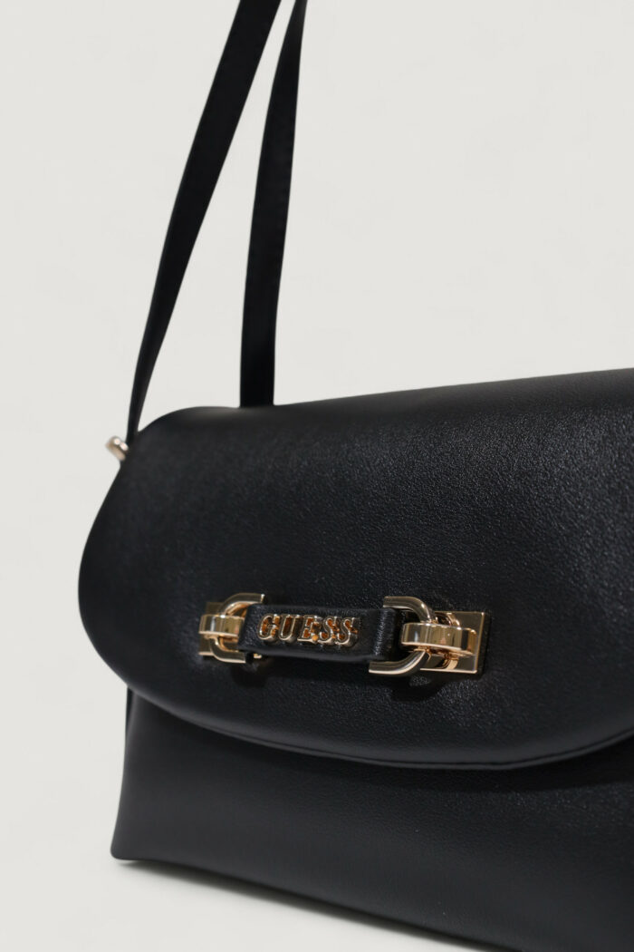 Borsa Guess LEFIA FLAP SHOULDER BAG Nero – HWBG96 44190
