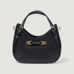 Borsa Guess LEFIA SMALL SATCHEL Nero - Foto 2