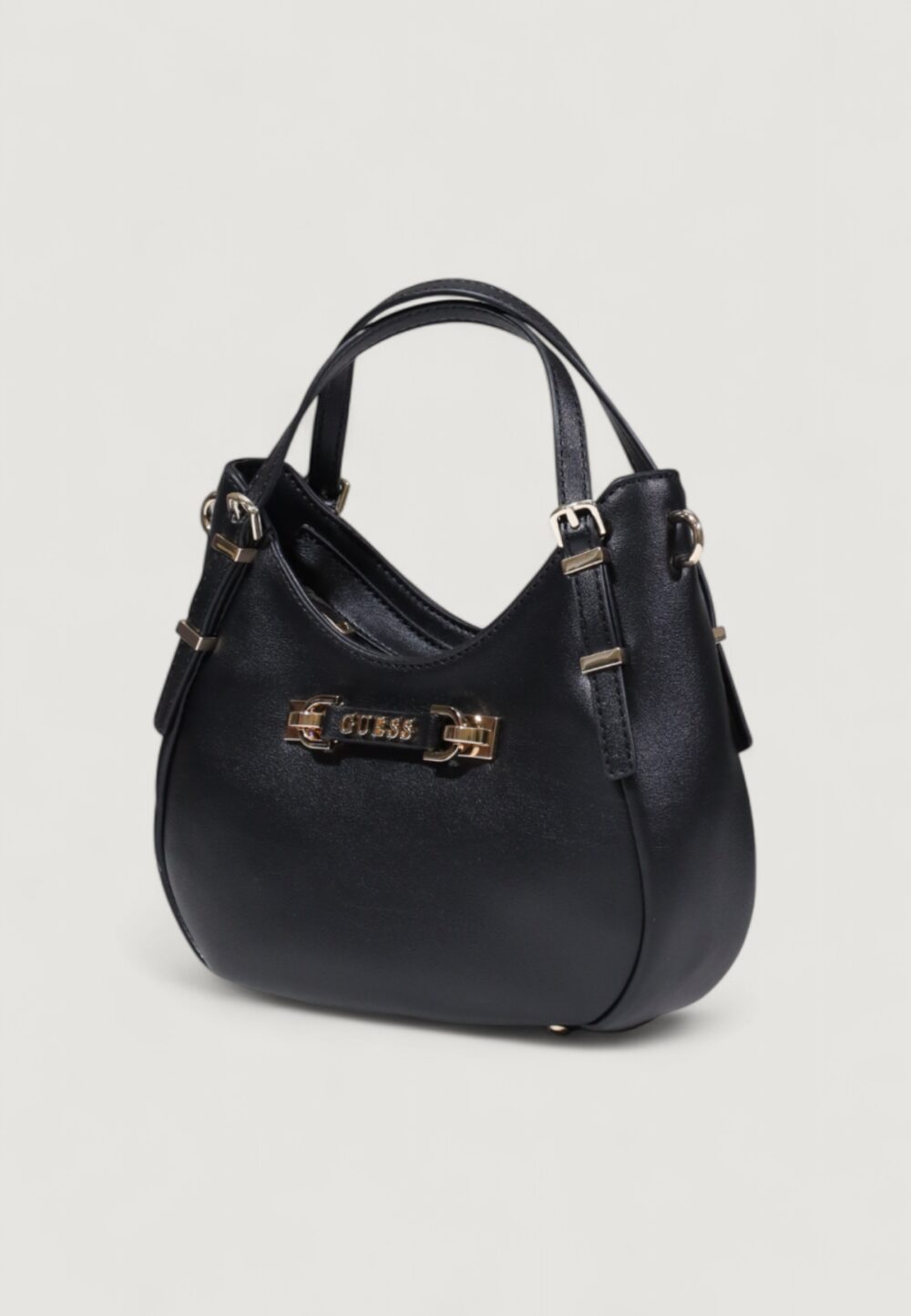 Borsa Guess LEFIA SMALL SATCHEL Nero - Foto 4