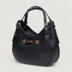 Borsa Guess LEFIA SMALL SATCHEL Nero - Foto 4