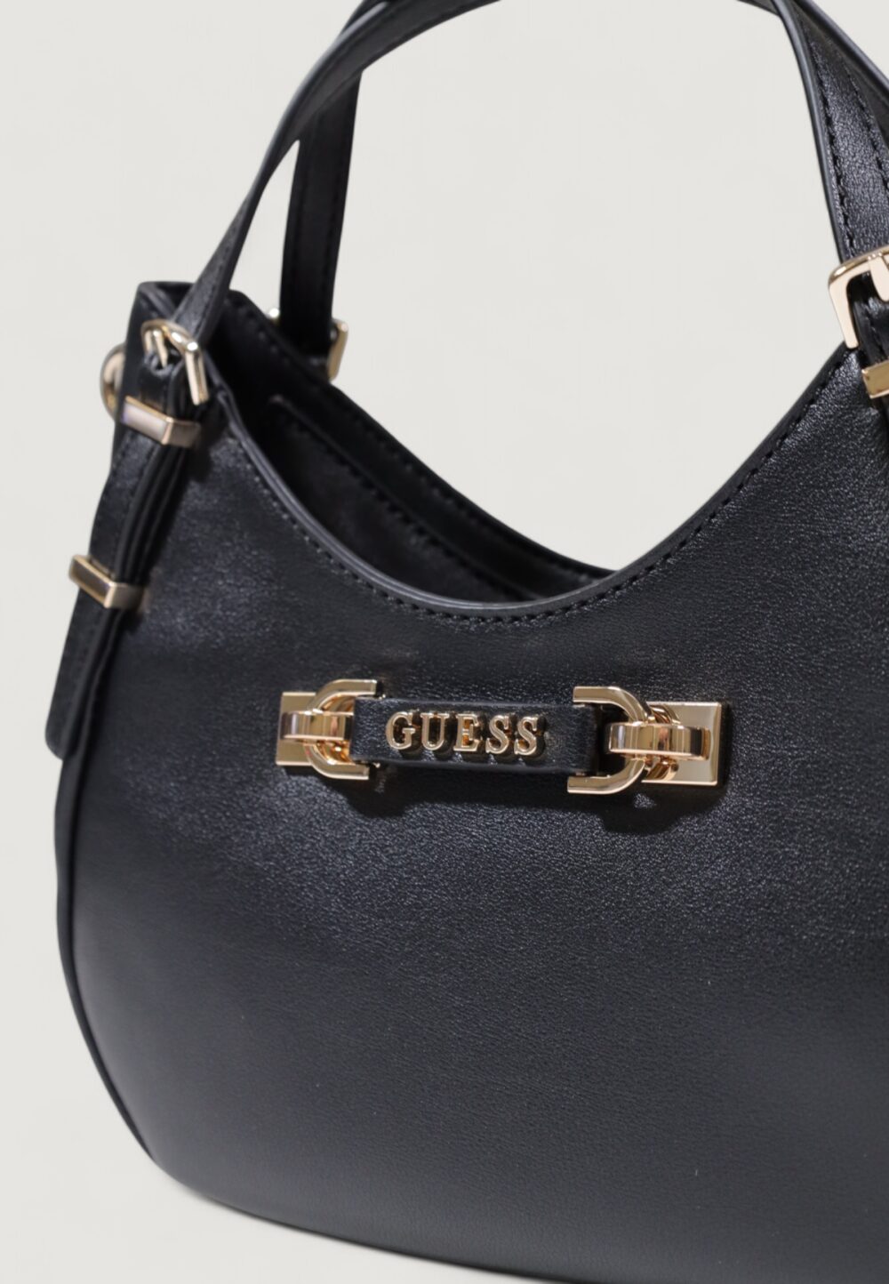 Borsa Guess LEFIA SMALL SATCHEL Nero - Foto 3
