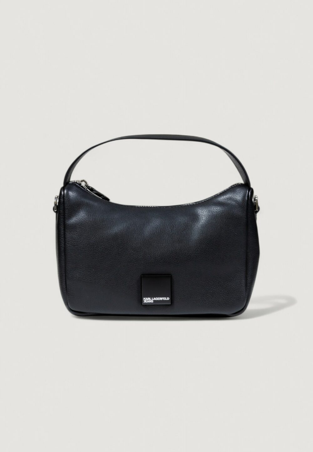 Borsa Karl Lagerfeld Jeans KLJ BOX LOGO SOFT MINI HOBO Nero - Foto 1