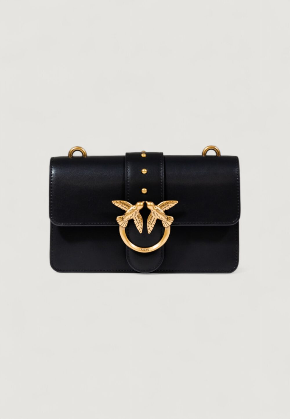 Borsa Pinko LOVE ONE MINI ST. CL VITELLO SETA Nero - Foto 2