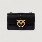 Borsa Pinko LOVE ONE MINI ST. CL VITELLO SETA Nero - Foto 2