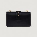 Borsa Pinko LOVE ONE MINI ST. CL VITELLO SETA Nero - Foto 5