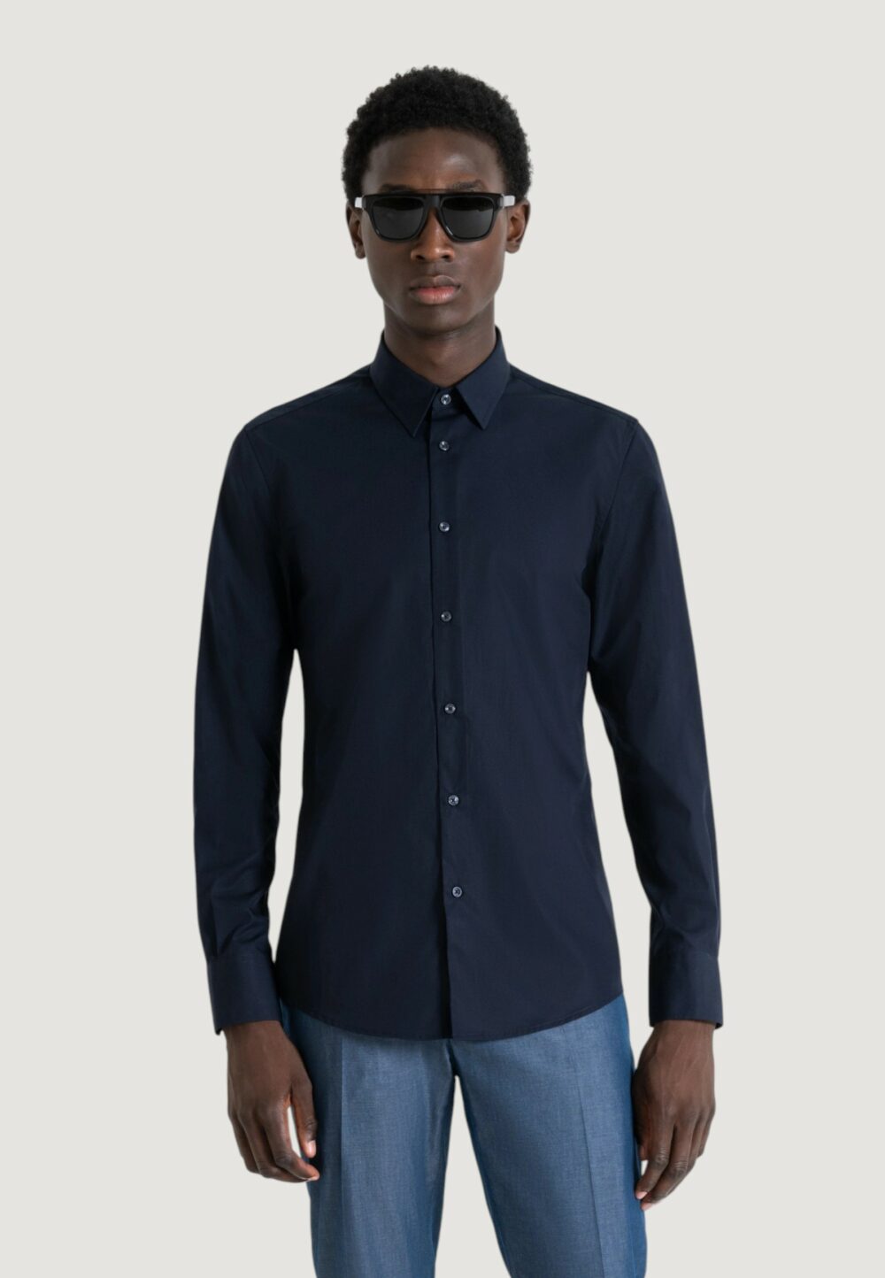 Camicia manica lunga Antony Morato NAPOLI Blu - Foto 4