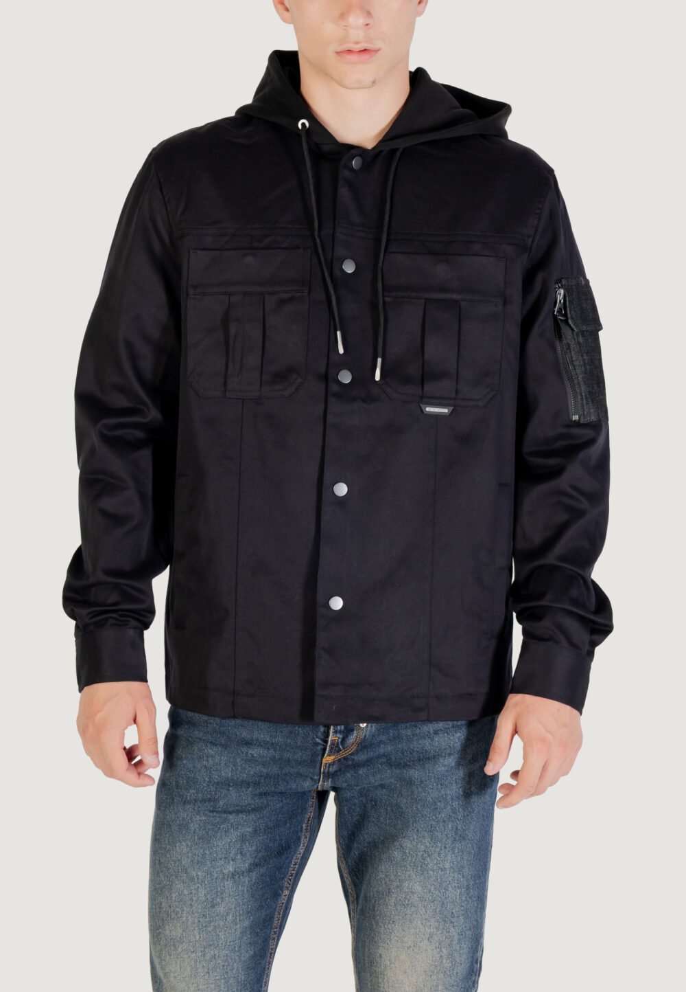 Camicia manica lunga Antony Morato HOUSTON RELAXED FIT Nero - Foto 1