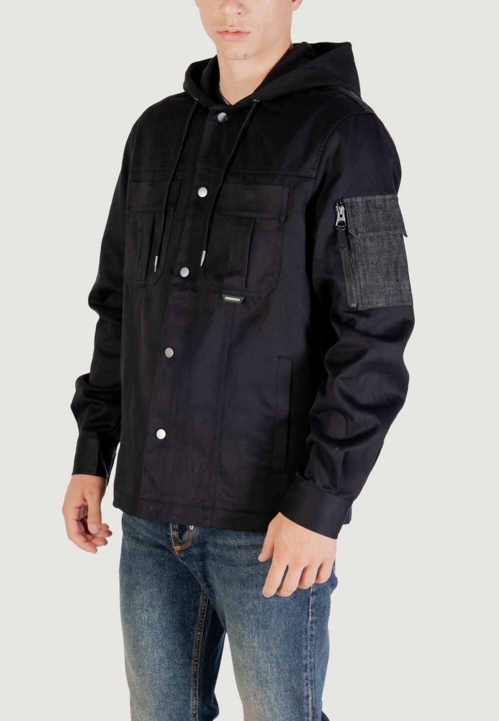 Camicia manica lunga Antony Morato HOUSTON RELAXED FIT Nero - Foto 2