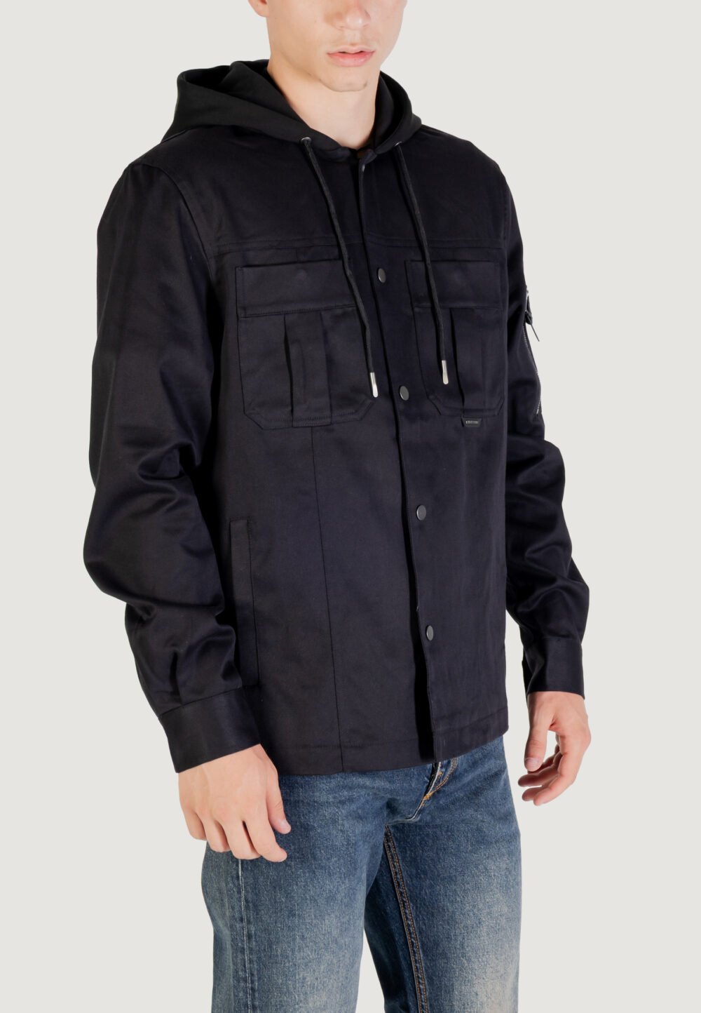 Camicia manica lunga Antony Morato HOUSTON RELAXED FIT Nero - Foto 3