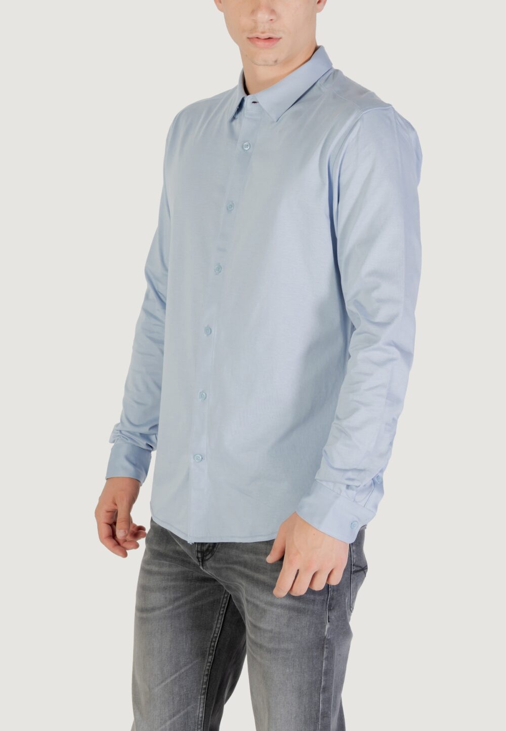 Camicia manica lunga Only & Sons ONSROBIN B/U LS STRETCH SHIRT NOOS FRML Blu Chiaro - Foto 2