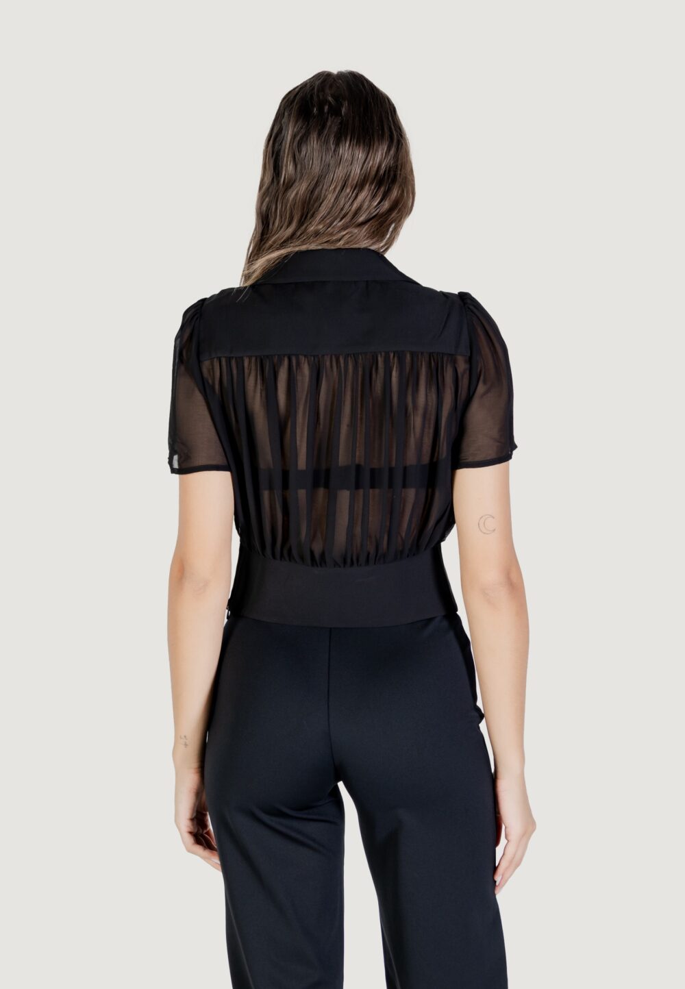 Camicia manica corta Morgan De Toi  Nero - Foto 4