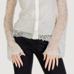 Camicia manica lunga Guess LS ANTOINETTE LACE SHIRT Avorio - Foto 2
