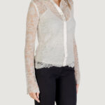 Camicia manica lunga Guess LS ANTOINETTE LACE SHIRT Avorio - Foto 3