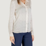 Camicia manica lunga Guess LS MARTHE LOGO SHIRT Avorio - Foto 2