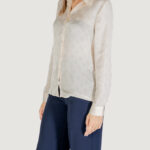 Camicia manica lunga Guess LS MARTHE LOGO SHIRT Avorio - Foto 3