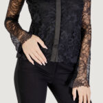 Camicia manica lunga Guess LS ANTOINETTE LACE SHIRT Nero - Foto 2