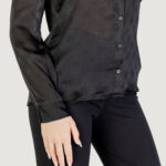 Camicia manica lunga Guess LS MARTHE LOGO SHIRT Nero - Foto 2