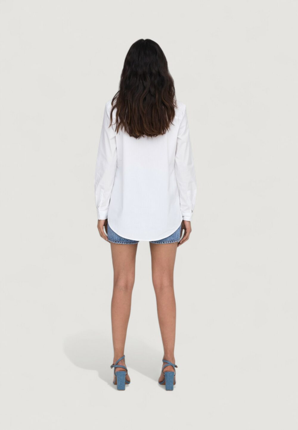 Camicia manica lunga Jacqueline de Yong JDYMIO L/S WVN NOOS Bianco - Foto 4