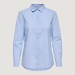 Camicia manica lunga Jacqueline de Yong JDYMIO L/S WVN NOOS Celeste - Foto 2