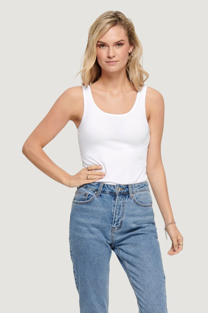Canotta Only LIVE LOVE TANK TOP NOOS Bianco