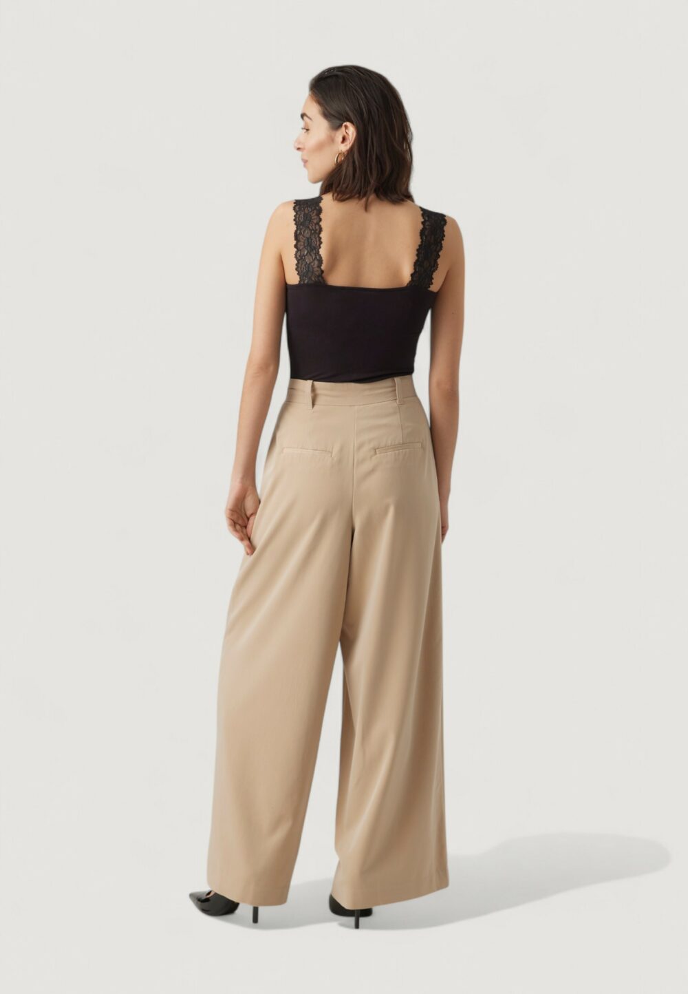 Canotta Vero Moda VMROSA SL TOP GA JRS NOOS Nero - Foto 4