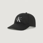 Cappello con visiera Calvin Klein Jeans MONOLOGO EMBROIDERY BASEBALL Nero - Foto 1